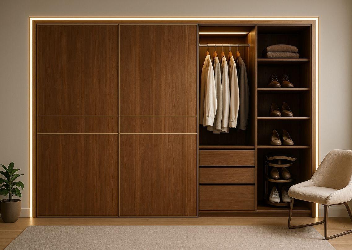 Sliding wardrobe design